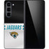 NFL Jacksonville Jaguars White Striped Galaxy Z Fold5 5G Skin